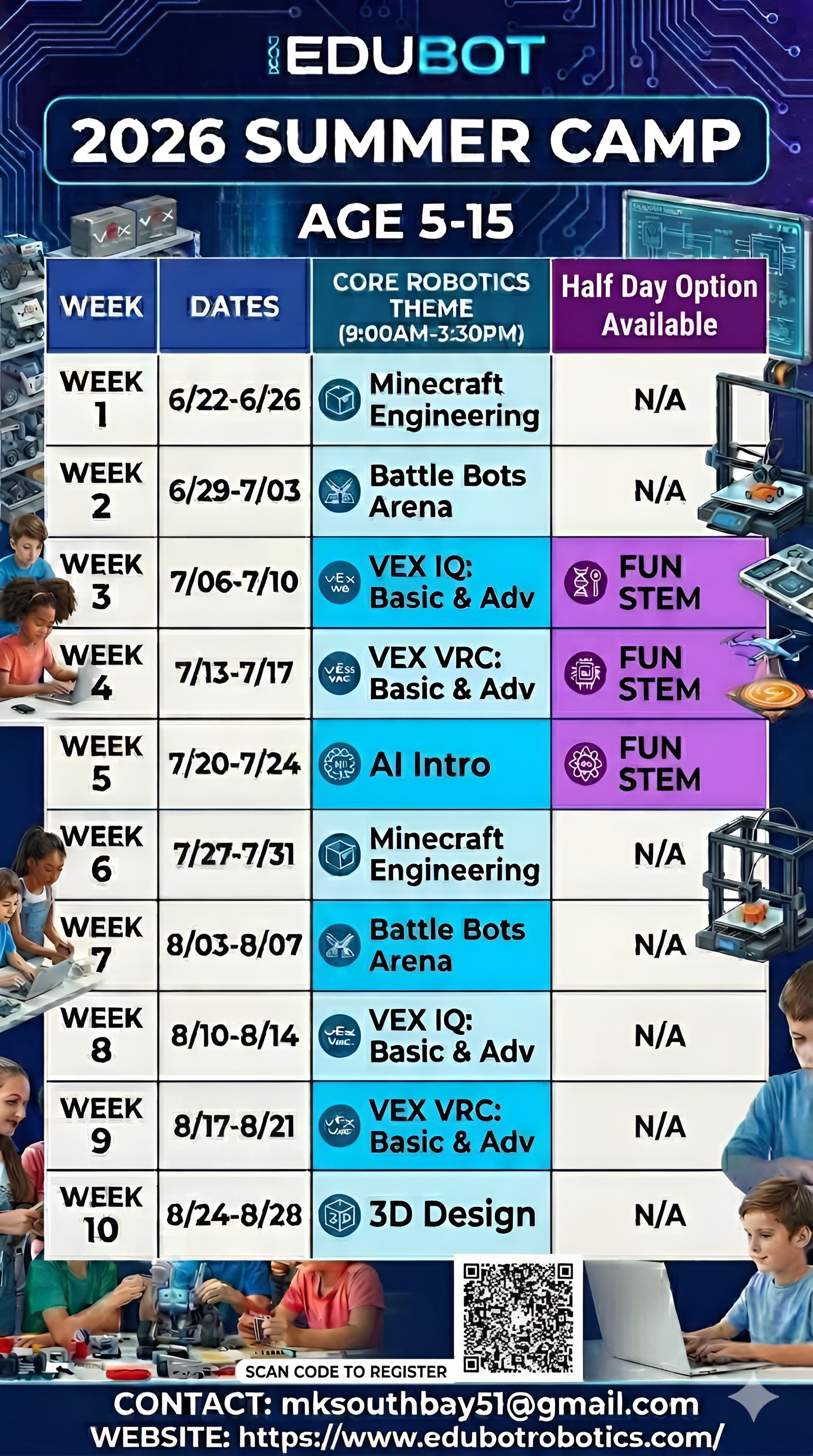 Summer camp flyer